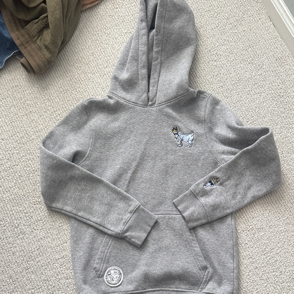 GOAT USA Gray Hooded Sweatshirt